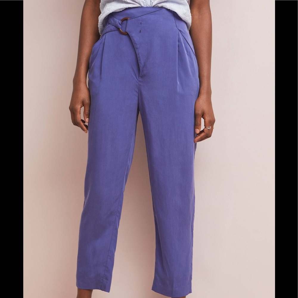 Anthropologie's cupro wrap pants